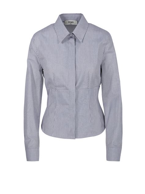 woman fendi blue shirt|Fendi bathrobe women's.